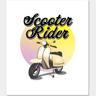 Scooter Rider Posters and Art